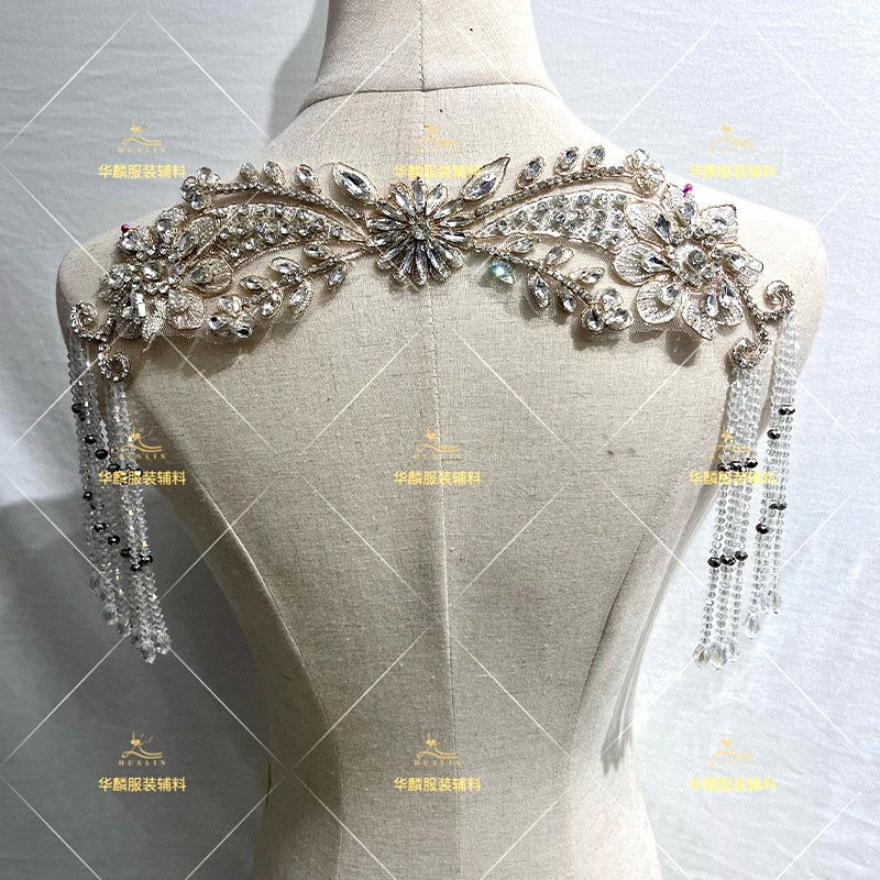 Beaded Trim Fringe - El işi boncuklu püskül şerit, kolye