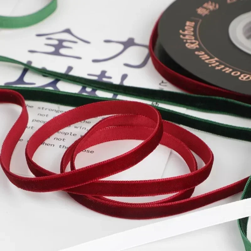 5 yards/rulo Geniş 6mm Kadife  - Velvet Ribbon Roll incelemesi ve fiyatı
