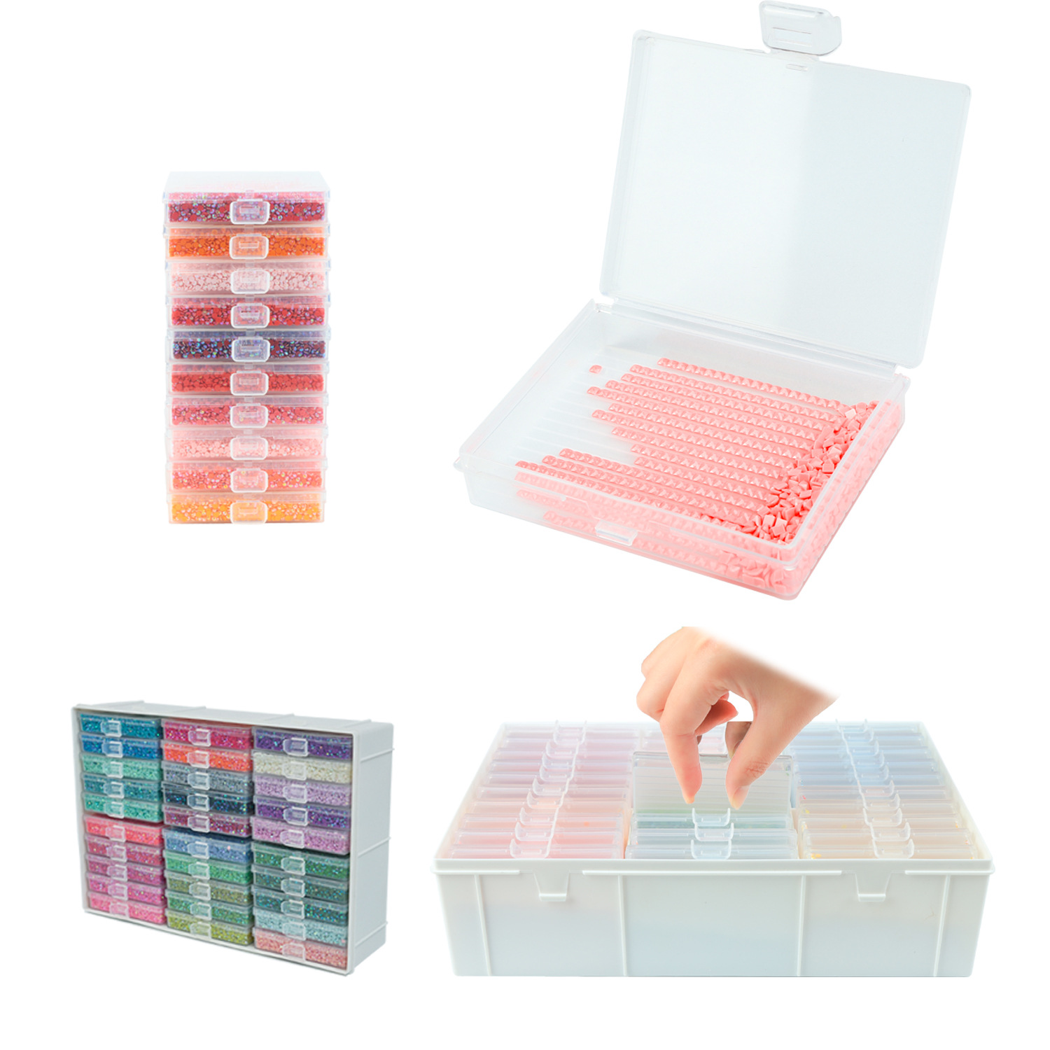 Elmas Boyama Sanatı Tepsi Seti - Craft Embellishment Storage incelemesi ve fiyatı